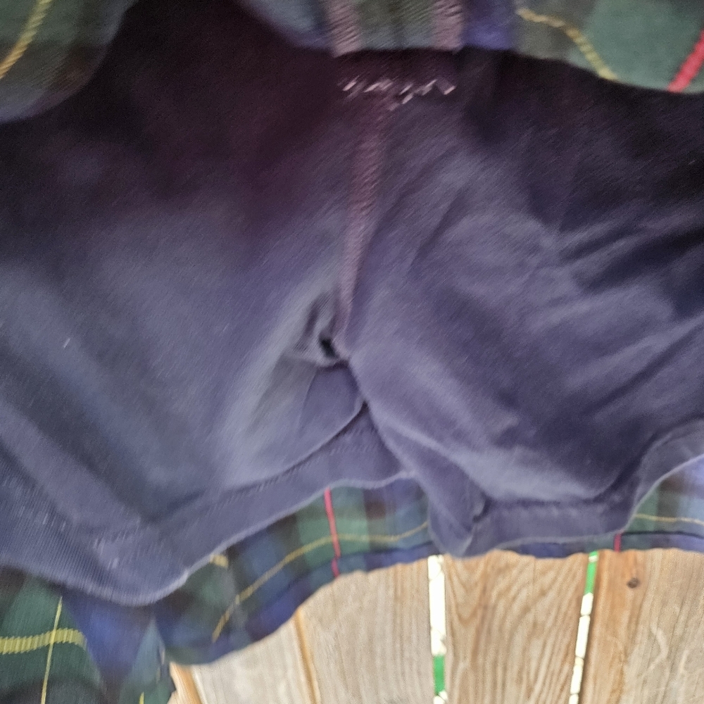 Lands'End Plaid Mini Skirt with Button Detail Size 12 - Picture 12 of 15